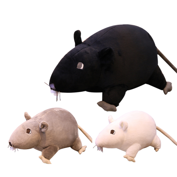 Realistická plyšová myš ve třech barvách