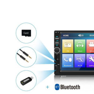 Autorádio AR08 2DIN 7"LCD Bluetooth, mirror link (Černá)