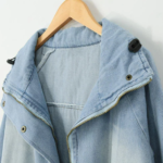 Dámská cool džínová bunda s odnímatelnou podšívkou - Light-blue, 5xl