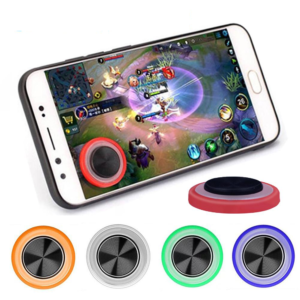 Přenosný kulatý herní joystick pro mobilní telefon a tablet