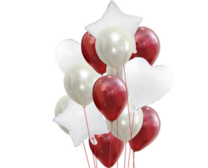 Sada 14 ks barevných valentýnských party balónků - 9