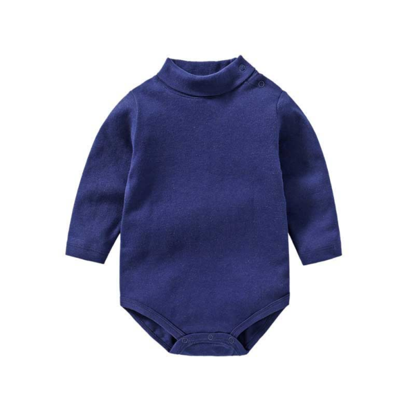Dětské jednobarevné novorozenecké dupačky - Navy-351074, 24m