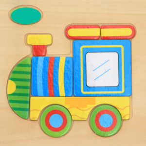 Dětské 3D puzzle s motivem vlaku