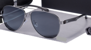 Vysoce kvalitní polarizované sluneční brýle pro muže - Silver-gray
