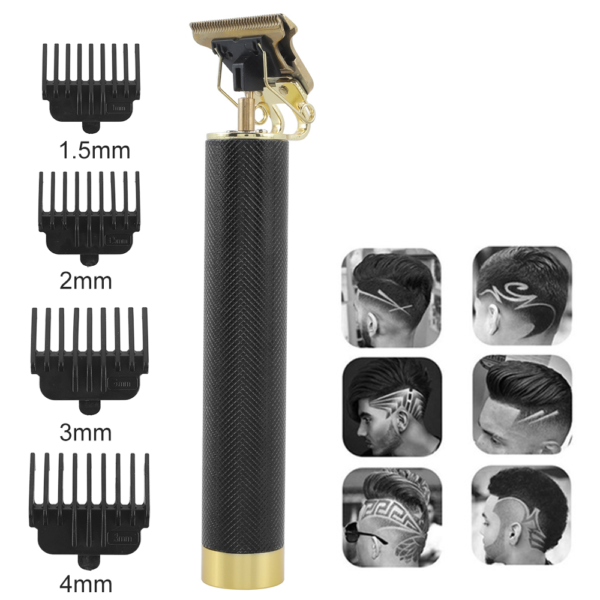 Profesionální holící strojek a zastřihovač (Černý)