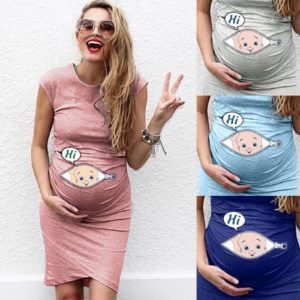 Vtipné pohodlné těhotenské šaty