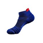 Běžecké kotníkové bavlněné protiskluzové ponožky - Modra