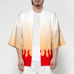 Japonské kimono cardigan s potiskem - V-7, Univerzalni