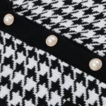 Dámský elegantní svetr s perlami - Black, L