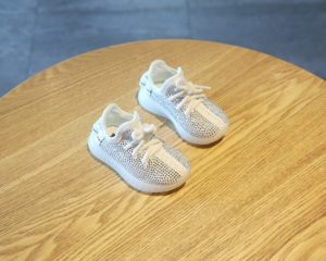 Štrasové dětské boty - 25, White