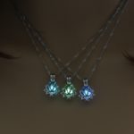 Luxusní svítící náhrdelník - Lotosový květ - Wa0289