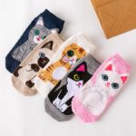 Dámské ponožky s roztomilými motivy zvířátek - Varianta-4, One-size