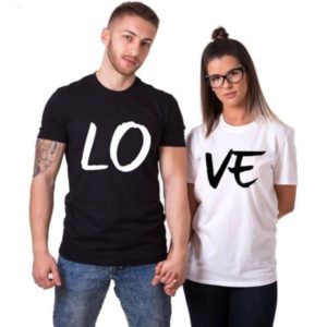 Stylové tričko pro zamilované páry LOVE
