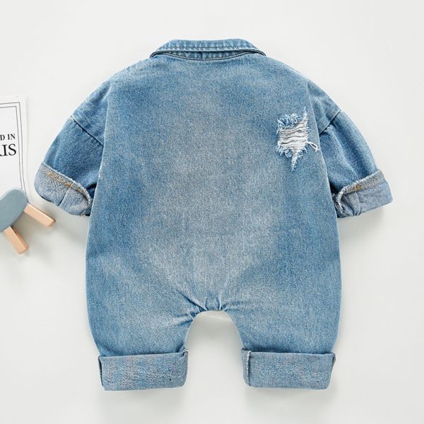 Novorozenecký džínový overal / kombiné Taillefer - 203h04-blue, 3-roky