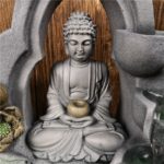 Dekorační fontána s Buddhou na zahradu - Eu-plug-16102, 220v