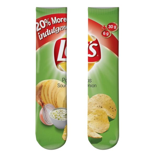 Vysoké 3D ponožky s několika motivy známých bramborových lupínků - 27, Univerzalni