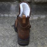 Dámské stylové zimní boty s kožíškem Cairon - Brown, 43