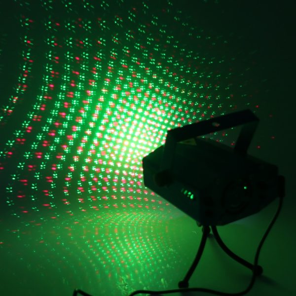 Mini laserové jevištní světlo s hlasovým ovládáním a držákem