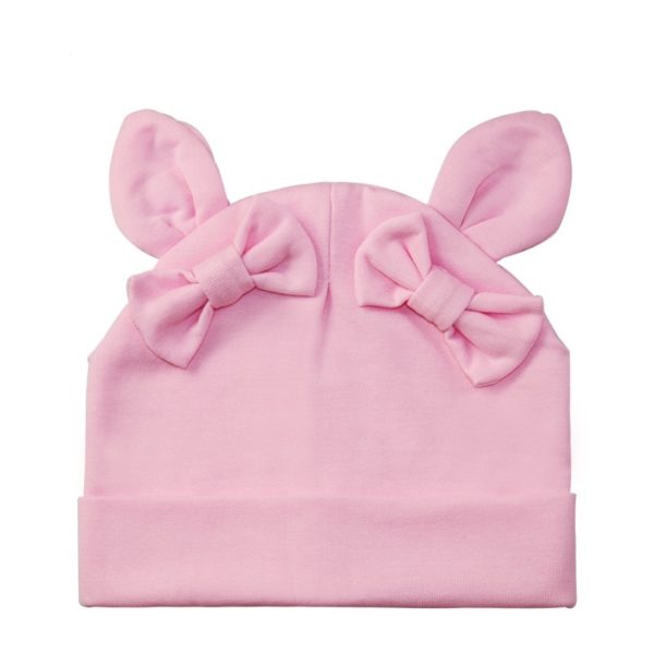Čepička s králičíma ušima - Pink-pink-bow