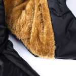 Pánská zateplená zimní bunda s kožíškem a kapucí - Jc9620-black, 5xl