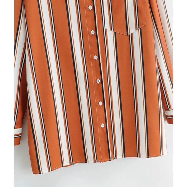 Dlouhá dámská oversize košile - Striped-shirt, L