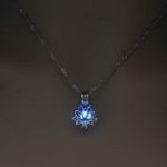 Luxusní svítící náhrdelník - Lotosový květ - Wa0289