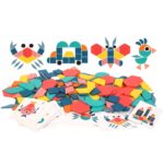 Dětské dřevěné 3D vzdělávací puzzle 180 kusů  (180kůsu s boxem )