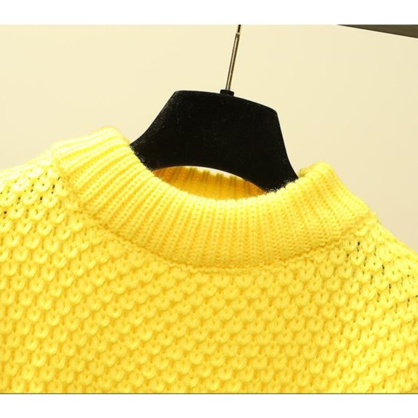 Dámský zimní pletený svetr v mnoha barvách - Bila, One-size