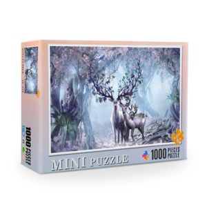 Dřevěné puzzle s různými motivy - 1000 dílků