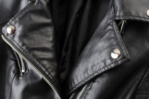 Dámská podzimní kožená bunda - 1828-black, Xl