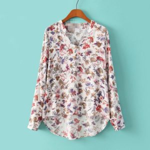 Vintage květinová košile pro ženy