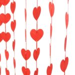 Valentýnská závěsná srdce - dekorace - 5set-7x7cm