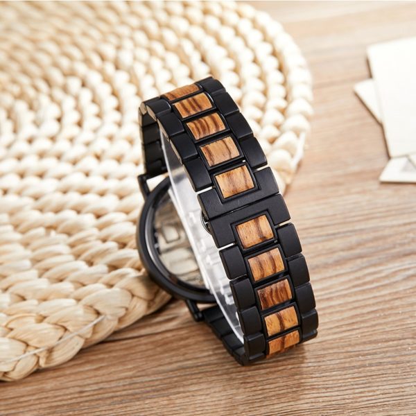 Módní pánské dřevěné hodinky Lucas - W308-2