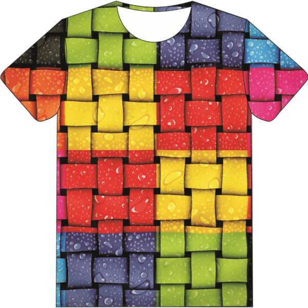 Dětské barevné geometrické tričko - Picture-show-200004891, 12-let