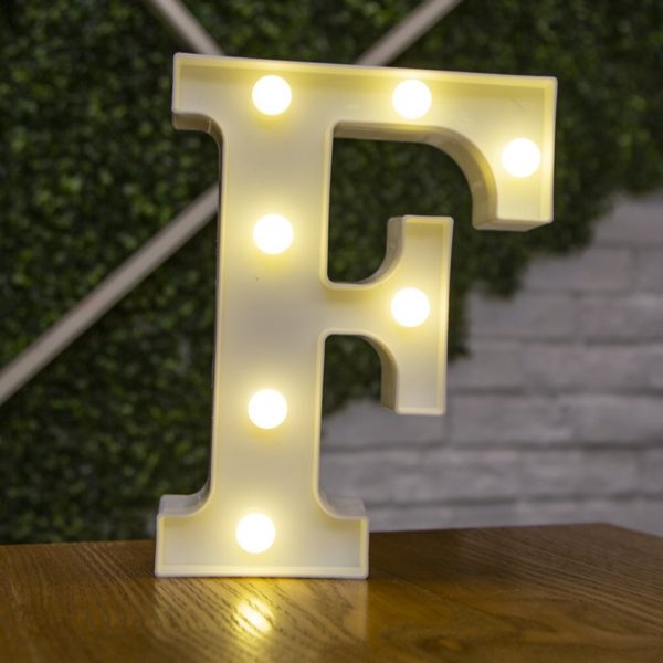 LED stylová lampička ve tvaru písmena a číslic - 9
