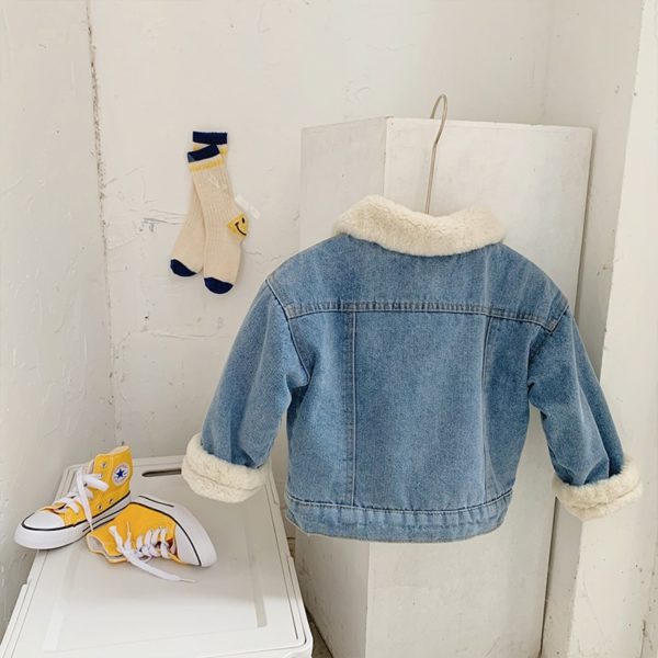 Dětská bunda s kožíškem Fashion Clothes - Modra, 7-let