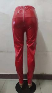 Sexy lesklé kalhoty ve dvou barvách - Cervena, Xxxl