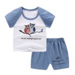 Letní dětská volnočasová souprava trička a šortek - P3-1052, 4-roky