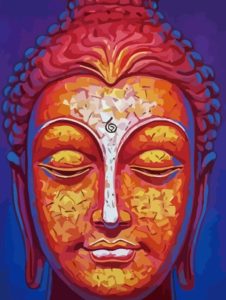 Relaxační malování podle čísel -  Buddha - Szhc3-248, 40x50cm