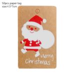 Obrázkové jmenovky, štítky na vánoční dárky - 50ks - 27