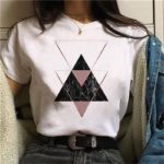 Elegantní dámské tričko s geometrickými tvary - 0012704, Xl