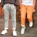 Tenké letní kalhoty - Orange, 9let