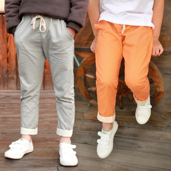 Tenké letní kalhoty - Orange, 9let