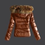 Dámská zimní bunda s kožíškem Lola - Brown, 5xl