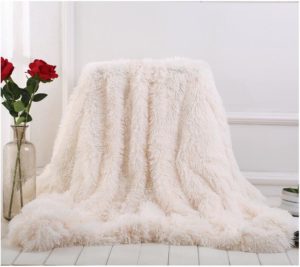 Plyšová super měkká deka na pohovku - Coffee, 160x200cm
