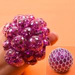 Třpytivý antistresový míček - Purple