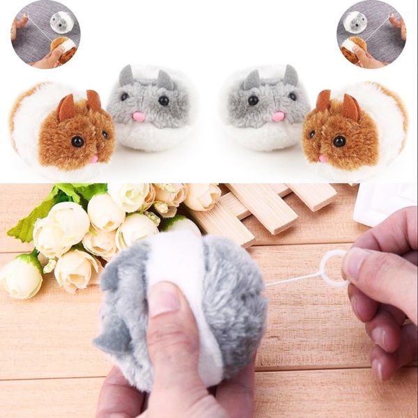 Natahovací hračka myšky pro kočky - Gray
