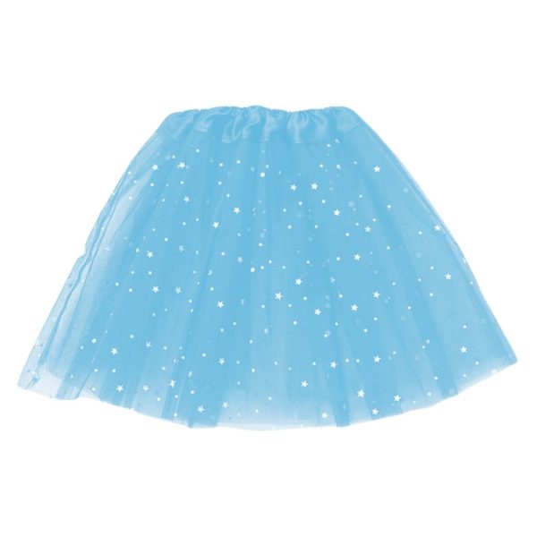 Dětská barevná sukně s flitry - B