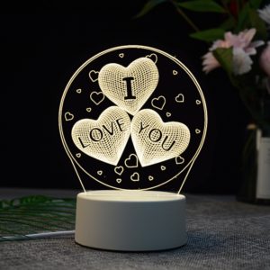 Akrylová 3D lampa Love