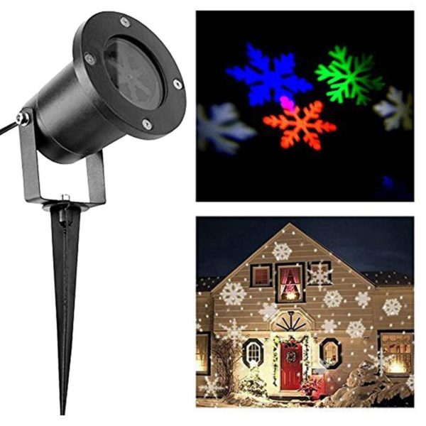 Vánoční venkovní osvětlení - laserový LED projektor - Blue, Eu-plug